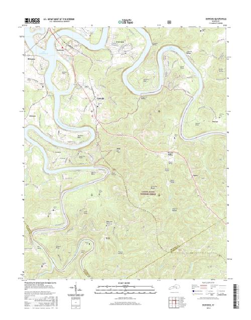 MyTopo Burnside, Kentucky USGS Quad Topo Map