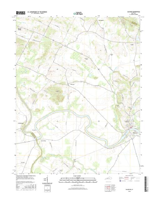 MyTopo Calhoun, Kentucky USGS Quad Topo Map