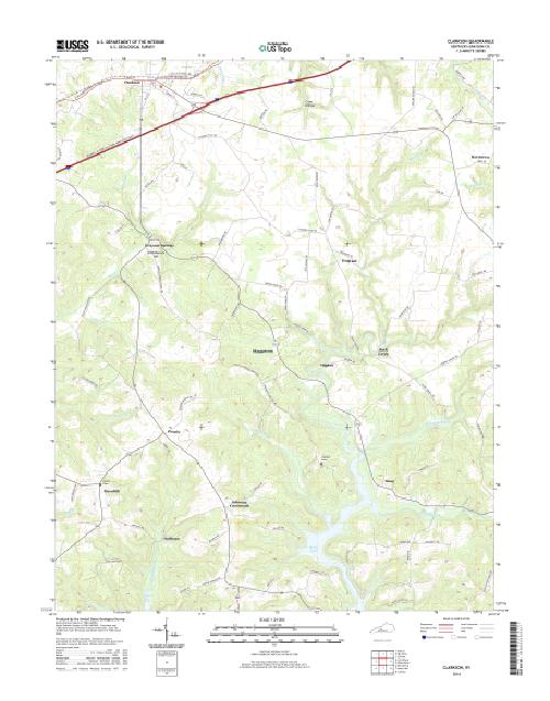 MyTopo Clarkson, Kentucky USGS Quad Topo Map