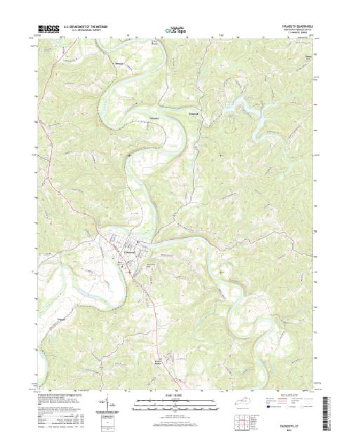 MyTopo Falmouth, Kentucky USGS Quad Topo Map