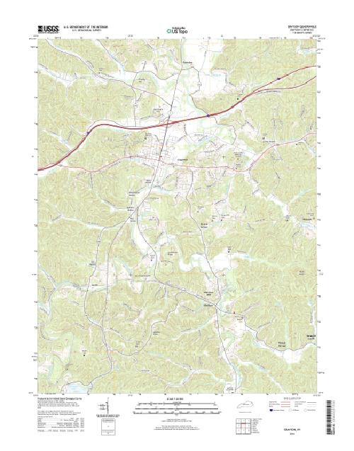 MyTopo Grayson, Kentucky USGS Quad Topo Map