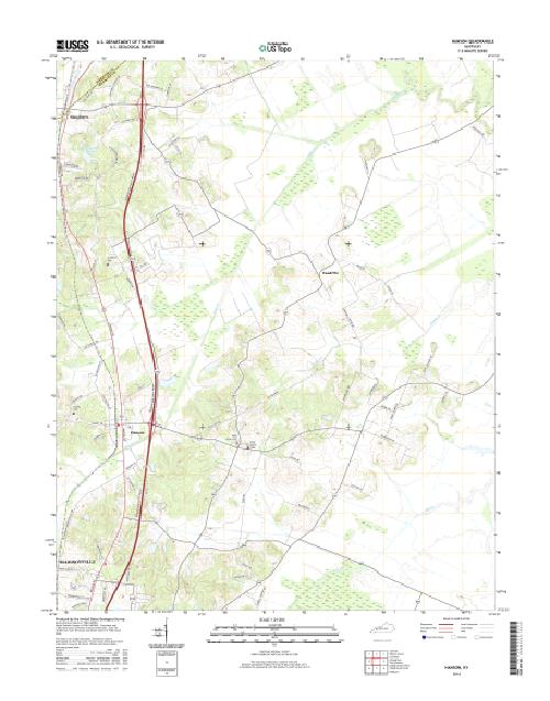MyTopo Hanson, Kentucky USGS Quad Topo Map
