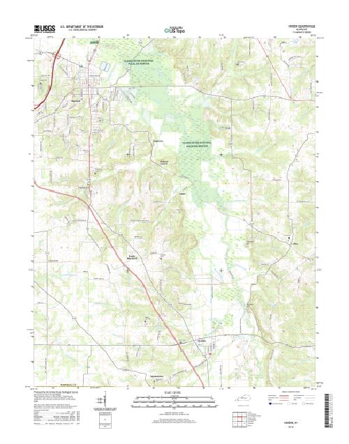 MyTopo Hardin, Kentucky USGS Quad Topo Map