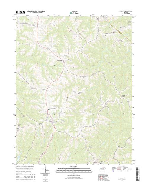 MyTopo Owenton, Kentucky USGS Quad Topo Map