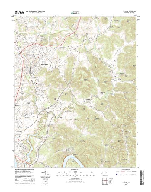 MyTopo Somerset, Kentucky USGS Quad Topo Map
