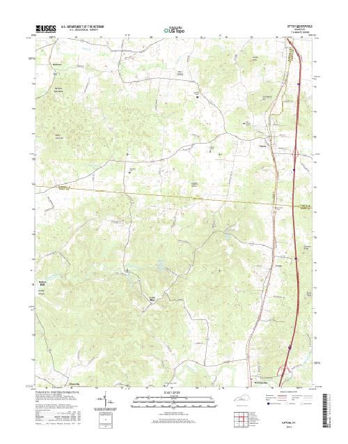 MyTopo Upton, Kentucky USGS Quad Topo Map