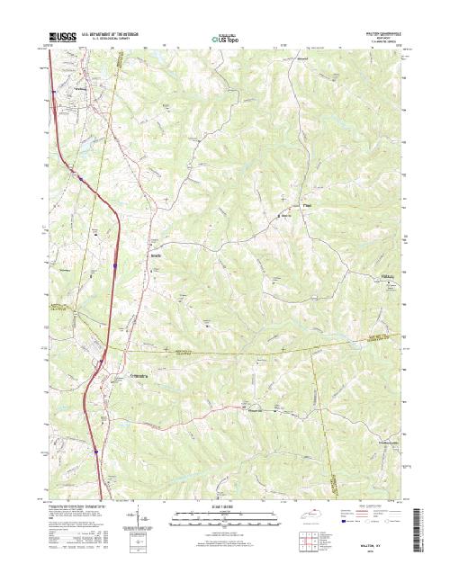 MyTopo Walton, Kentucky USGS Quad Topo Map