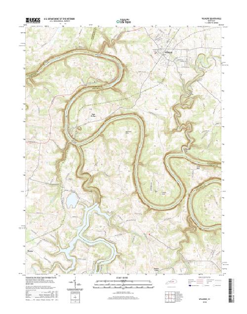 MyTopo Wilmore, Kentucky USGS Quad Topo Map