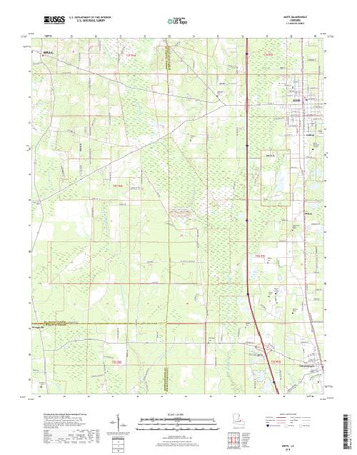 MyTopo Amite, Louisiana USGS Quad Topo Map