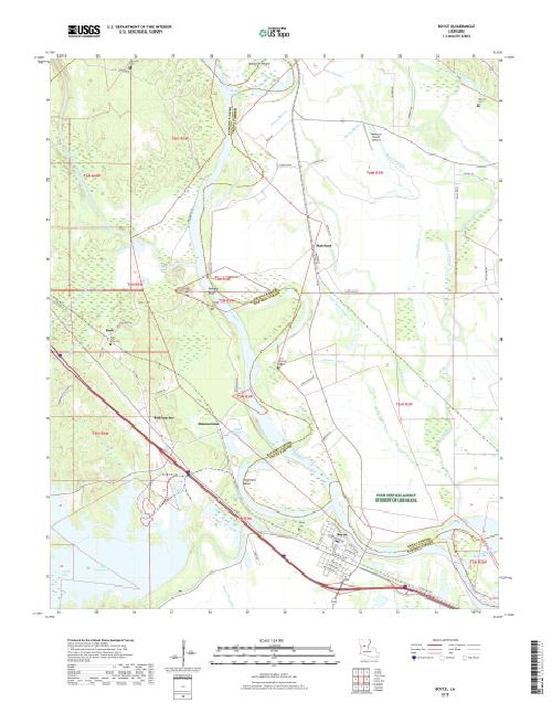 MyTopo Boyce, Louisiana USGS Quad Topo Map