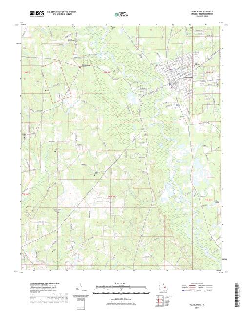 MyTopo Franklinton, Louisiana USGS Quad Topo Map