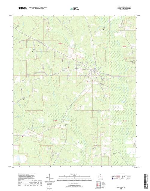 MyTopo Greensburg, Louisiana USGS Quad Topo Map