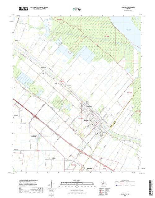 MyTopo Jeanerette, Louisiana USGS Quad Topo Map