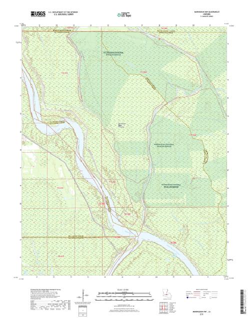 MyTopo Maringouin Nw, Louisiana USGS Quad Topo Map