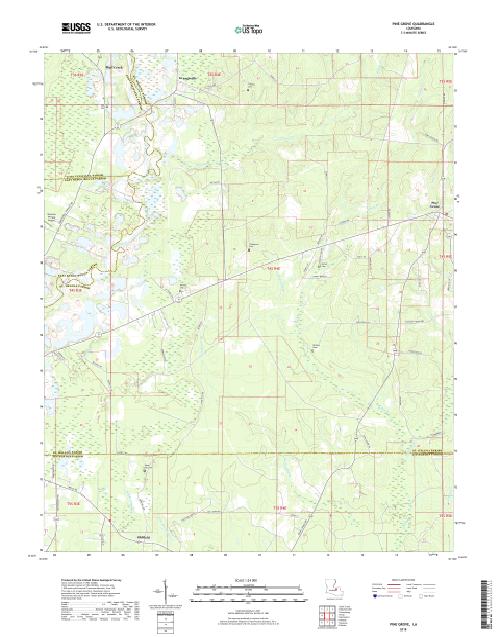 MyTopo Pine Grove, Louisiana USGS Quad Topo Map