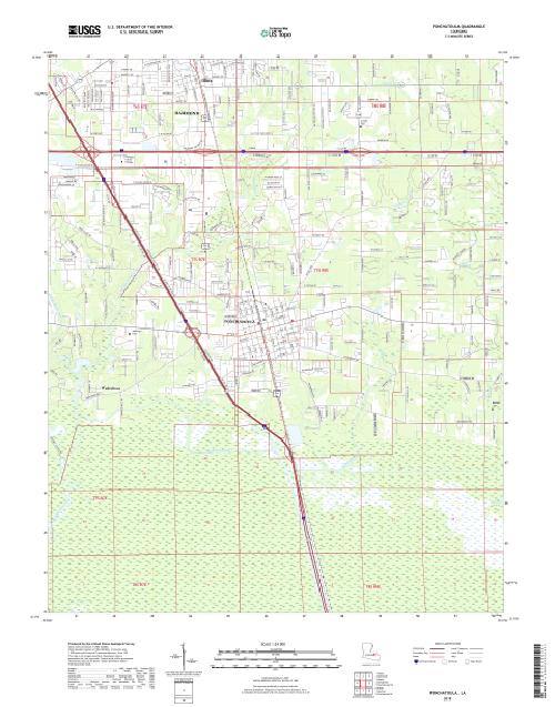 MyTopo Ponchatoula, Louisiana USGS Quad Topo Map