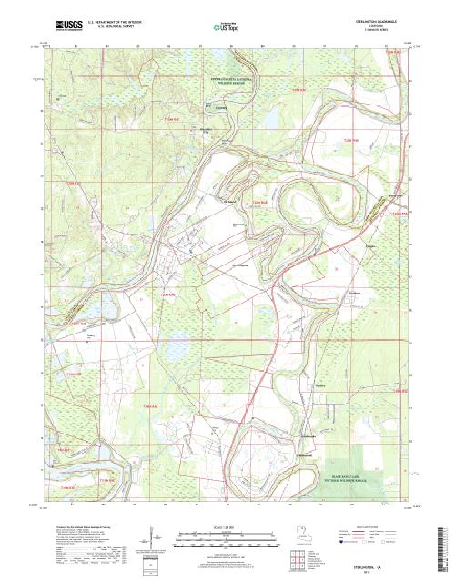 MyTopo Sterlington, Louisiana USGS Quad Topo Map