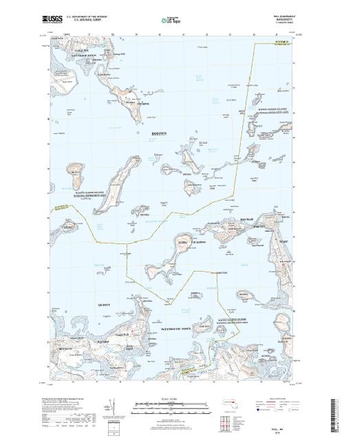 MyTopo Hull, Massachusetts USGS Quad Topo Map