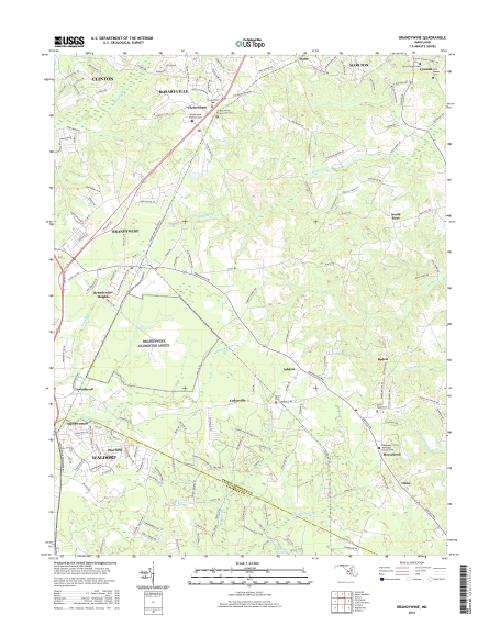 MyTopo Brandywine, Maryland USGS Quad Topo Map