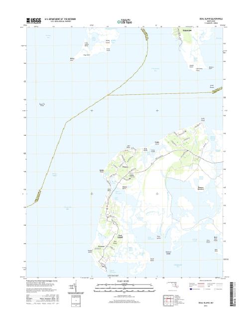 MyTopo Deal Island, Maryland USGS Quad Topo Map