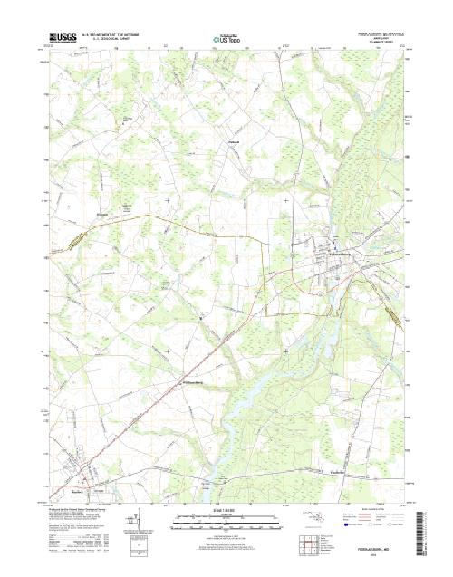 MyTopo Federalsburg, Maryland USGS Quad Topo Map