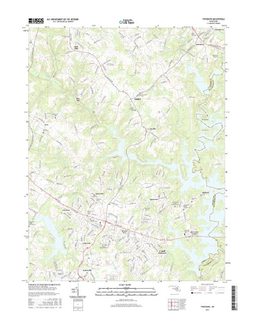 MyTopo Finksburg, Maryland USGS Quad Topo Map