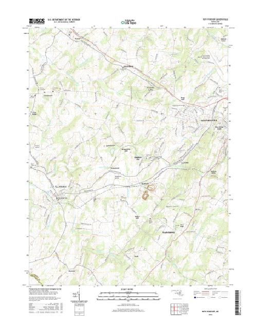 MyTopo New Windsor, Maryland USGS Quad Topo Map