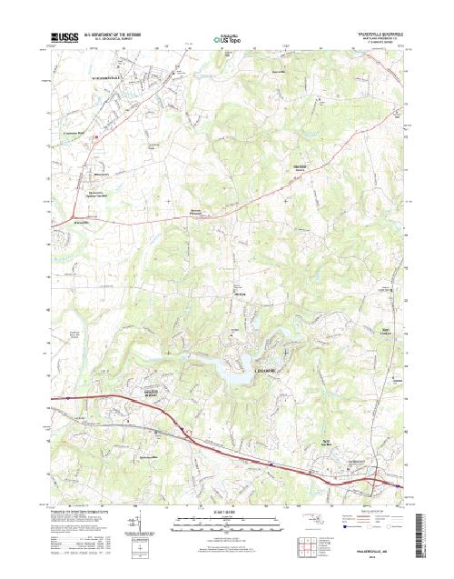 MyTopo Walkersville, Maryland USGS Quad Topo Map