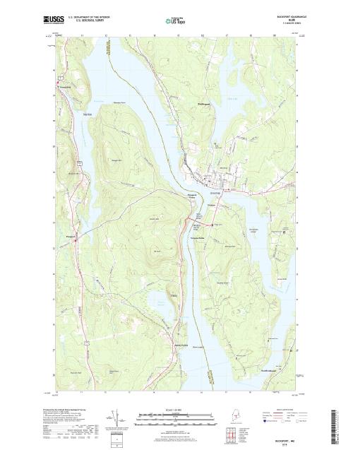 MyTopo Bucksport, Maine USGS Quad Topo Map