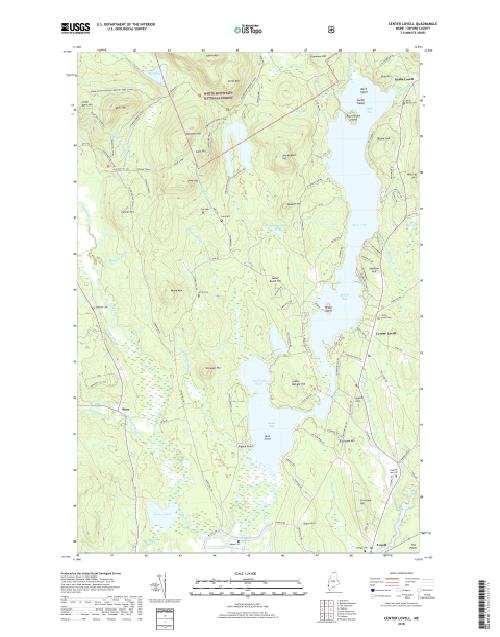 MyTopo Center Lovell, Maine USGS Quad Topo Map