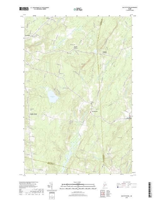 MyTopo East Pittston, Maine USGS Quad Topo Map