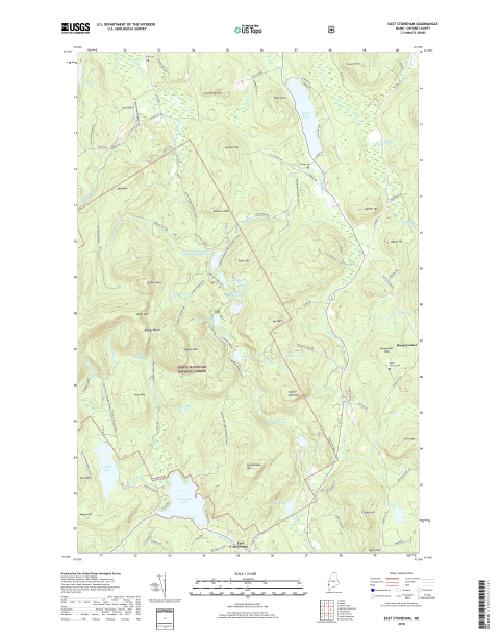 MyTopo East Stoneham, Maine USGS Quad Topo Map