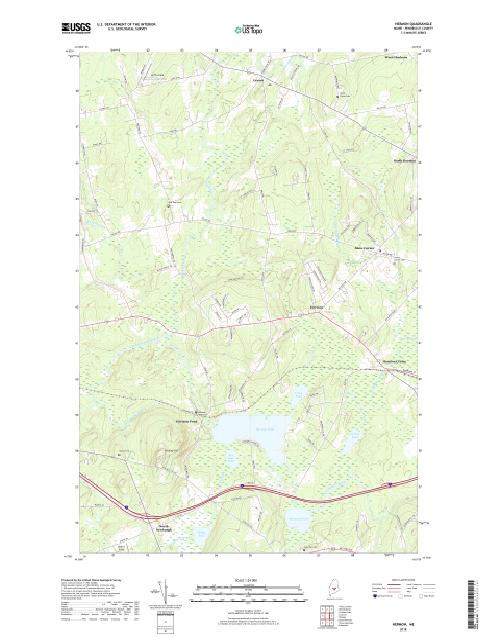 MyTopo Hermon, Maine USGS Quad Topo Map