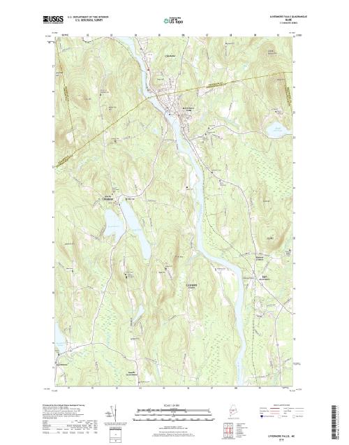 MyTopo Livermore Falls, Maine USGS Quad Topo Map