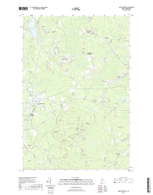 MyTopo North Berwick, Maine USGS Quad Topo Map