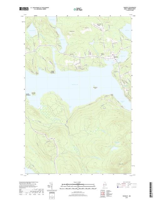 MyTopo Rangeley, Maine USGS Quad Topo Map
