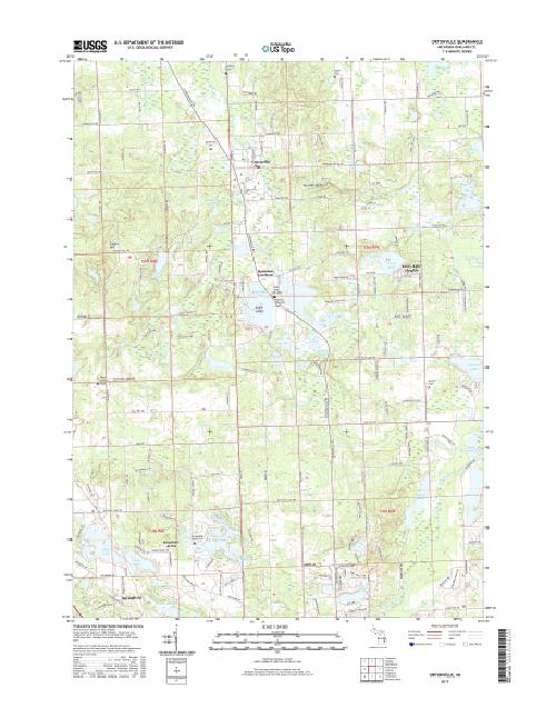 MyTopo Ortonville, Michigan USGS Quad Topo Map