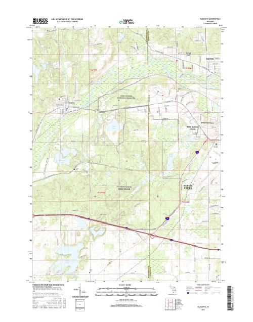 MyTopo Augusta, Michigan USGS Quad Topo Map