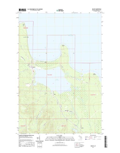 MyTopo Big Bay, Michigan USGS Quad Topo Map