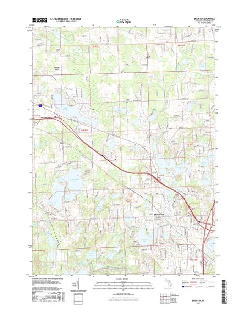 MyTopo Brighton, Michigan USGS Quad Topo Map