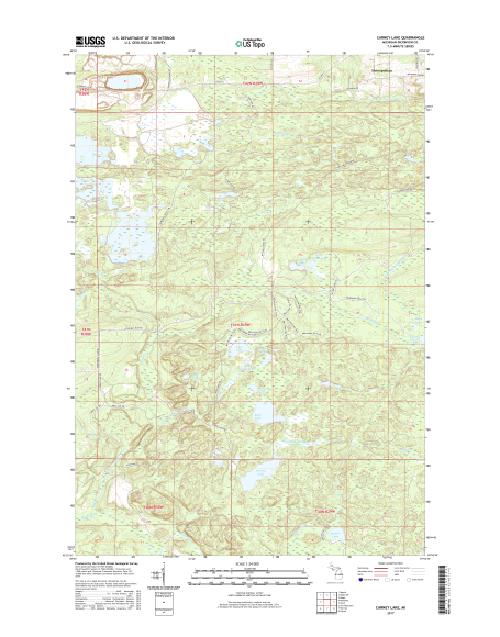 MyTopo Carney Lake, Michigan USGS Quad Topo Map