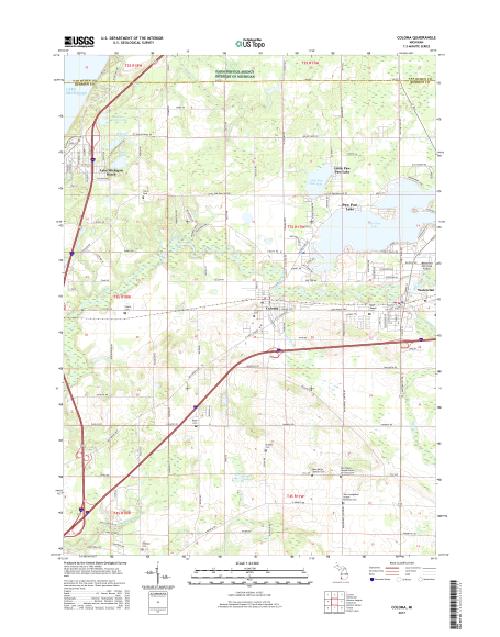 MyTopo Coloma, Michigan USGS Quad Topo Map