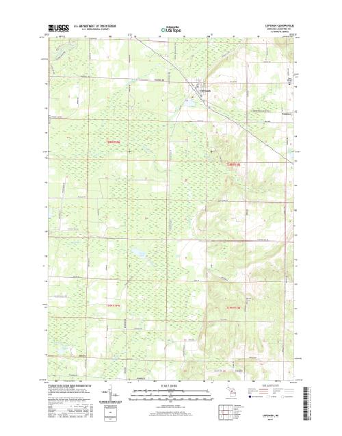 MyTopo Copemish, Michigan USGS Quad Topo Map