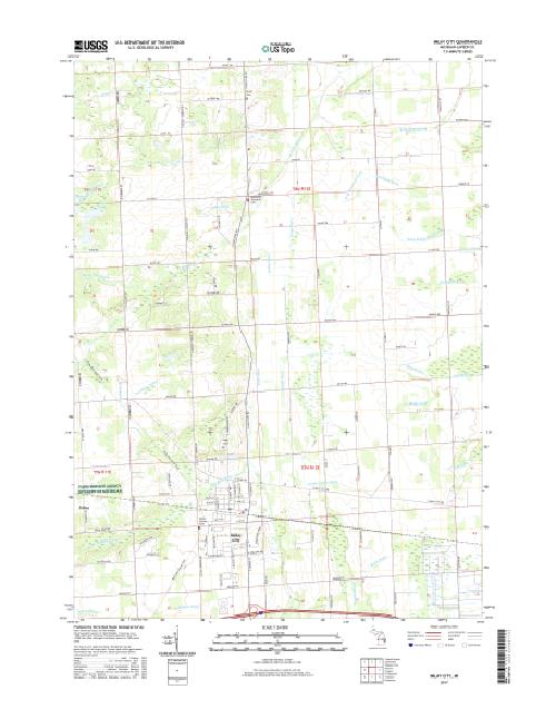 MyTopo Imlay City, Michigan USGS Quad Topo Map
