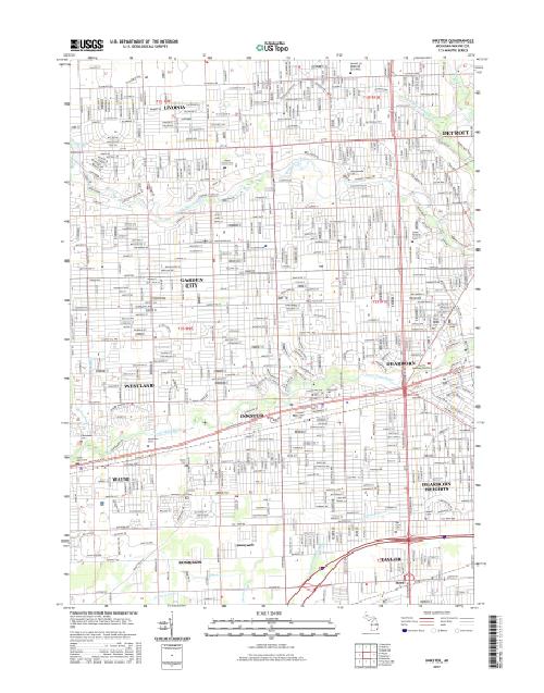 MyTopo Inkster, Michigan USGS Quad Topo Map