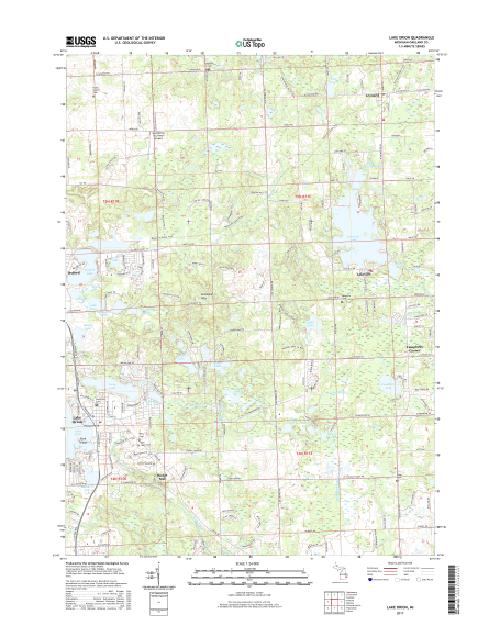 MyTopo Lake Orion, Michigan USGS Quad Topo Map