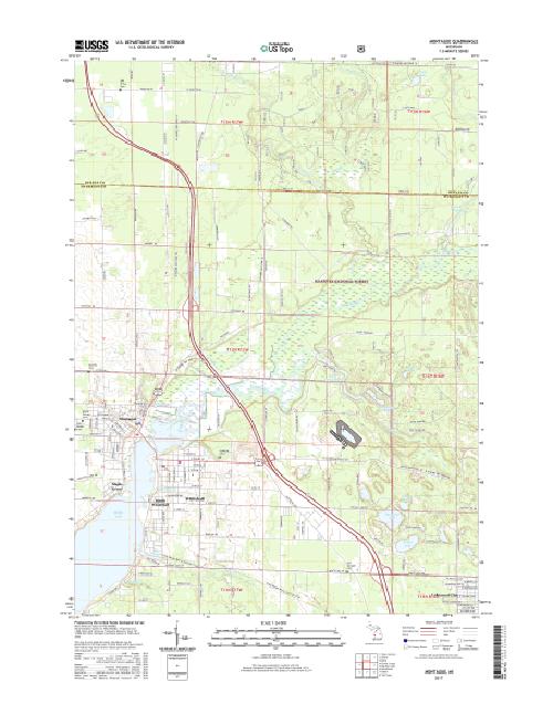 MyTopo Montague, Michigan USGS Quad Topo Map