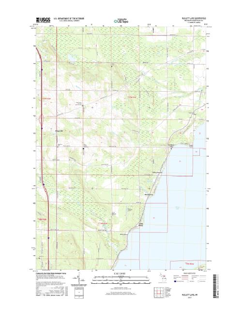 MyTopo Mullett Lake, Michigan USGS Quad Topo Map