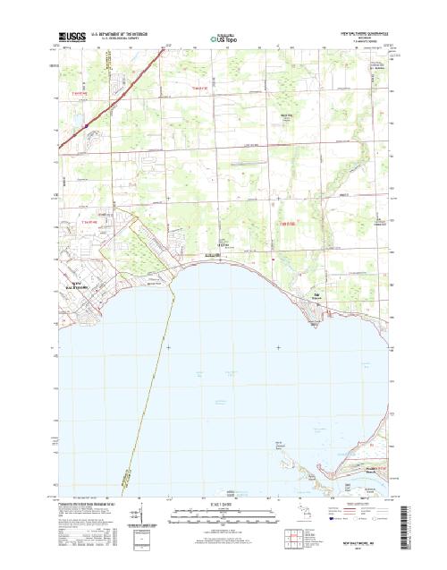 MyTopo New Baltimore, Michigan USGS Quad Topo Map