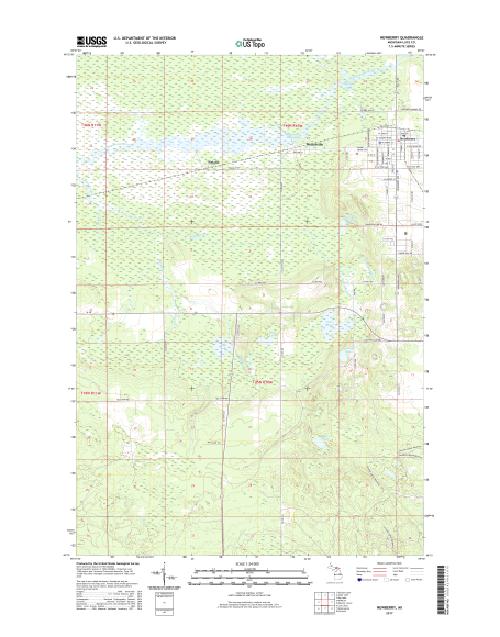 MyTopo Newberry, Michigan USGS Quad Topo Map